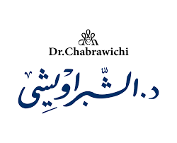 Dr. Chabrawichi logo with Arabic text on a white background